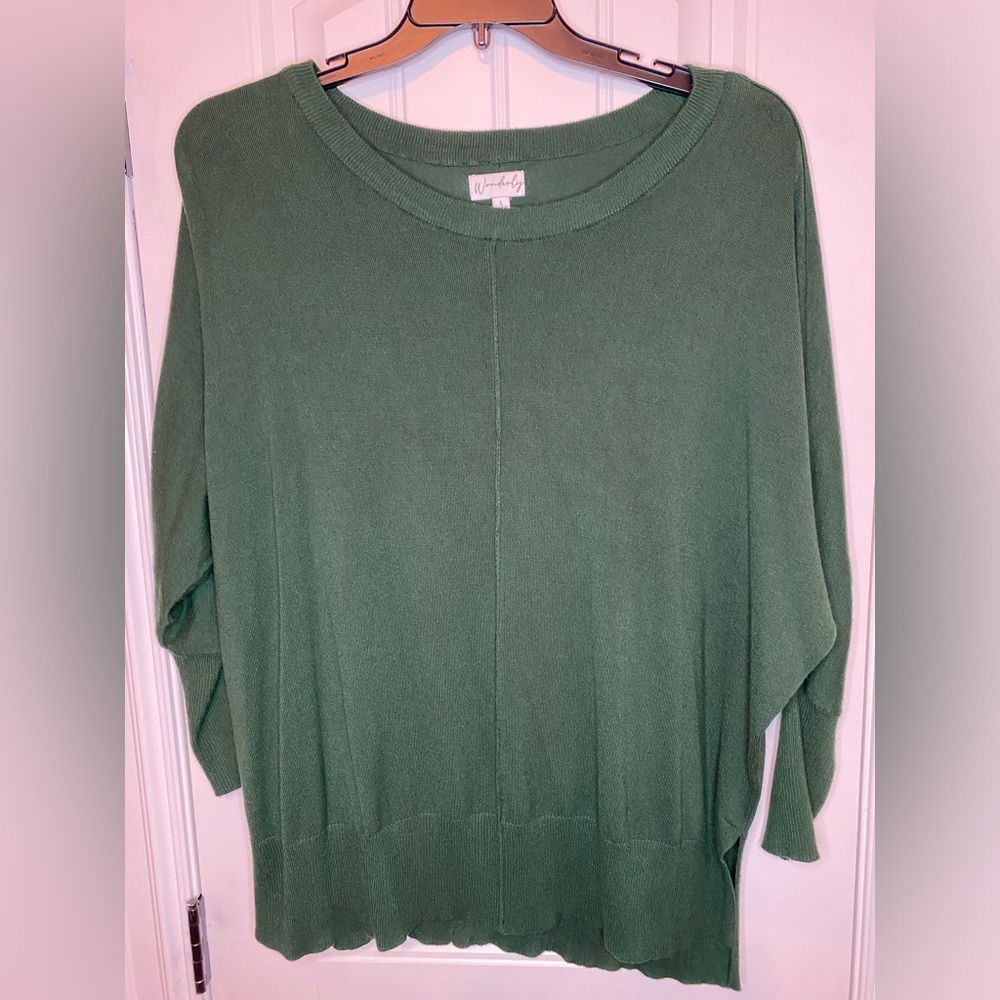 Wonderly Oversized Green Sweater